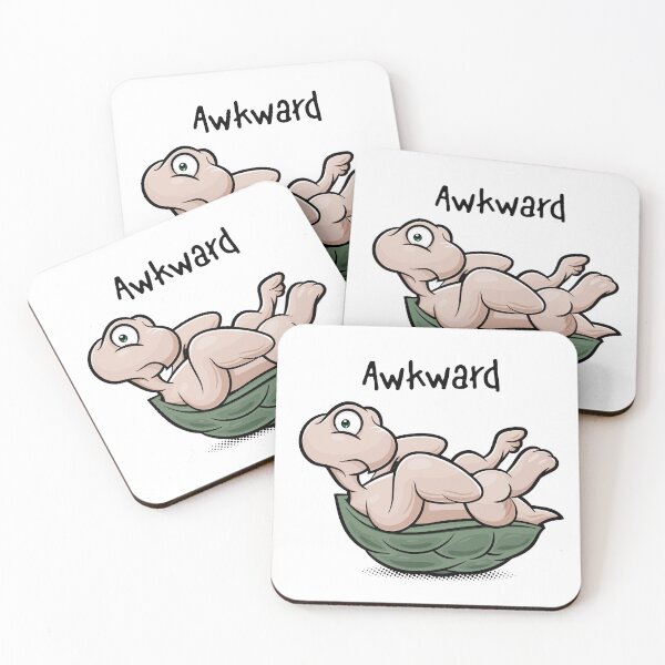 Item preview, Awkward Turtle, Funny Introvert Cartoon Illustration designed and sold by aviandi.