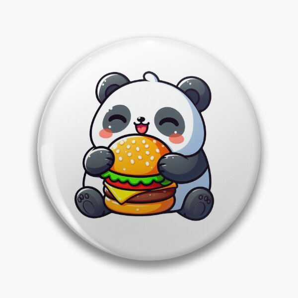 Item preview, Panda eating Burger designed and sold by tomamatear.
