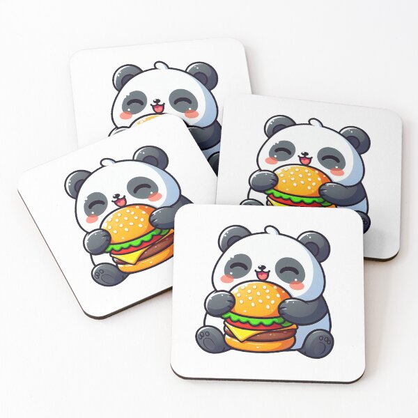 Item preview, Panda eating Burger designed and sold by tomamatear.