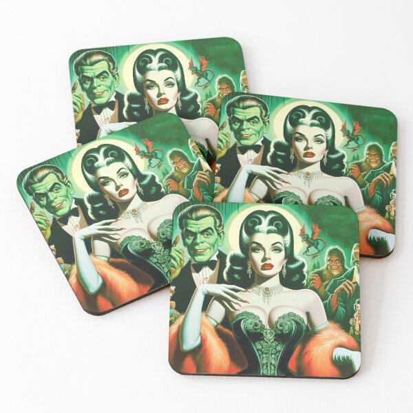 Item preview, Vintage Beauty Vampire Woman designed and sold by PulpVintage.