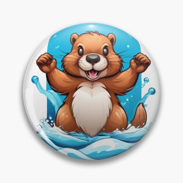 Item preview, dangerous beaver over the waves designed and sold by Karaz's Animal Kingdom.