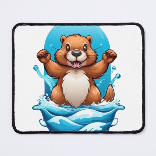 Item preview, dangerous beaver over the waves designed and sold by Karaz's Animal Kingdom.