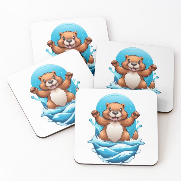 Item preview, dangerous beaver over the waves designed and sold by Karaz's Animal Kingdom.