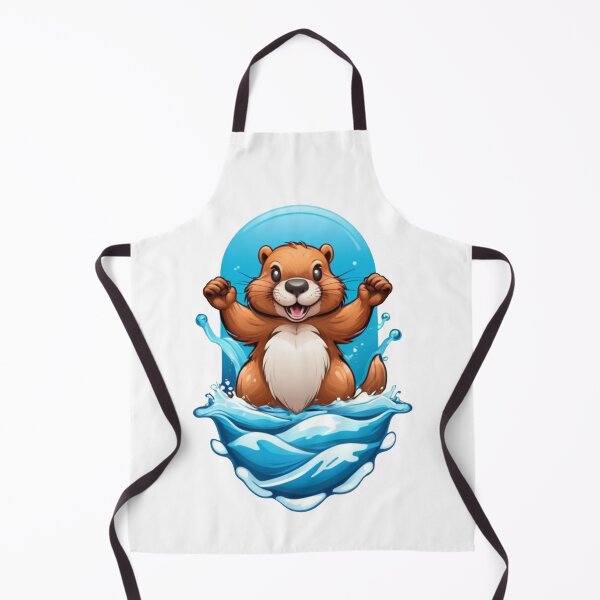 Item preview, dangerous beaver over the waves designed and sold by Karaz's Animal Kingdom.