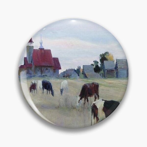 Item preview, Autumn Cows by Sergey Vinogradov designed and sold by tomorrowsart.