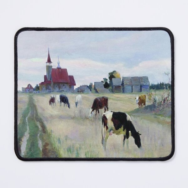 Item preview, Autumn Cows by Sergey Vinogradov designed and sold by tomorrowsart.
