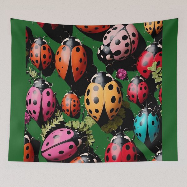 Item preview, Black and Red Ladybugs Ladybird Bugslovely designed and sold by DunuStore.
