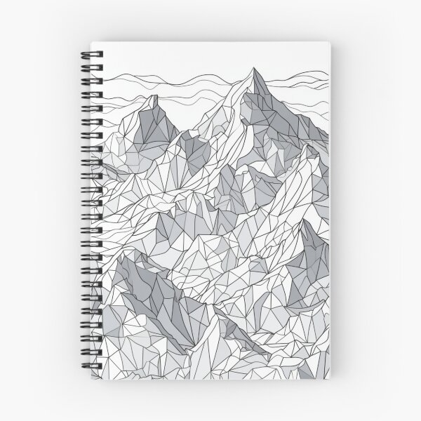 Item preview, White Mountains Pattern designed and sold by NicolasGlowArt.