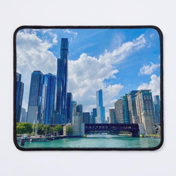 Item preview, Chicago River Skyline designed and sold by mamamur.