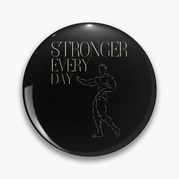 Item preview, Stronger every day - bodybuilder pose designed and sold by Weknes.