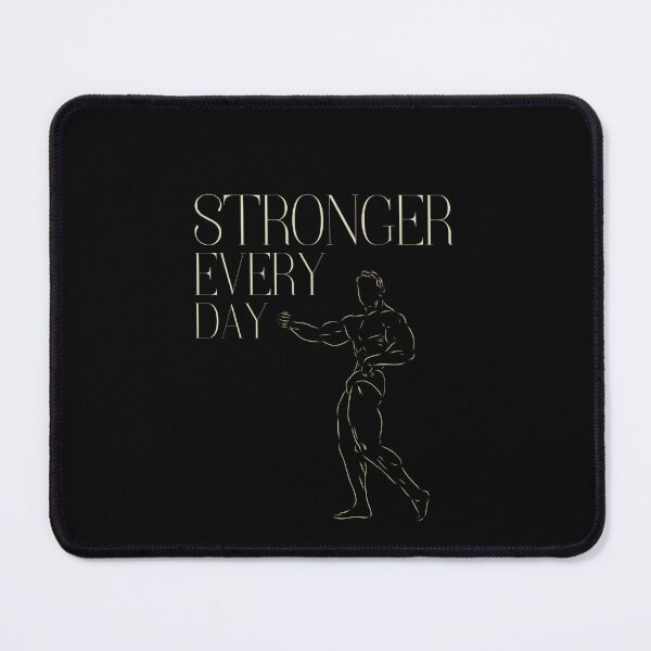 Item preview, Stronger every day - bodybuilder pose designed and sold by Weknes.
