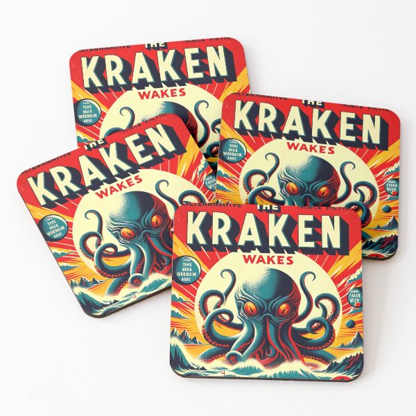 Item preview, The Kraken Wakes - 50's book Cover designed and sold by Sovietmovies.