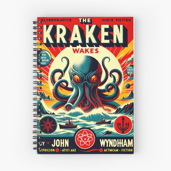 Item preview, The Kraken Wakes - 50's book Cover designed and sold by Sovietmovies.