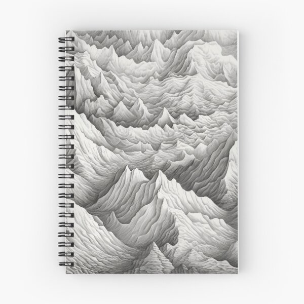 Item preview, Abstract White Mountains designed and sold by NicolasGlowArt.