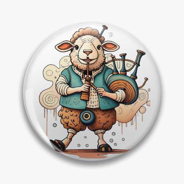 Item preview, Funny Sheep Playing Bagpipes Design designed and sold by Nature's Fancy.