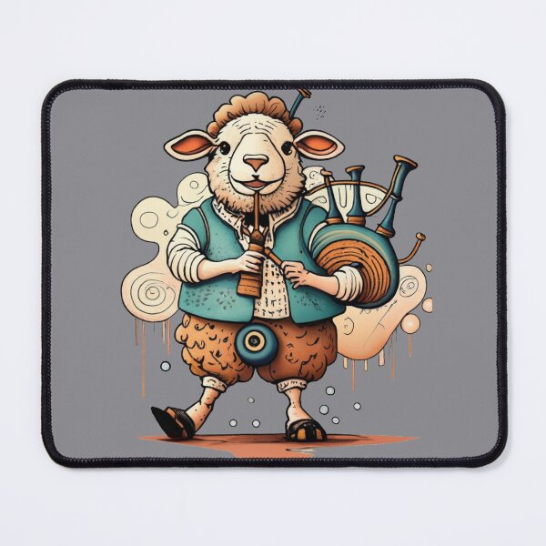 Item preview, Funny Sheep Playing Bagpipes Design designed and sold by Nature's Fancy.
