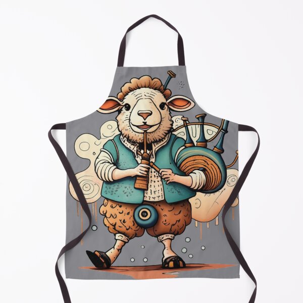 Item preview, Funny Sheep Playing Bagpipes Design designed and sold by Nature's Fancy.