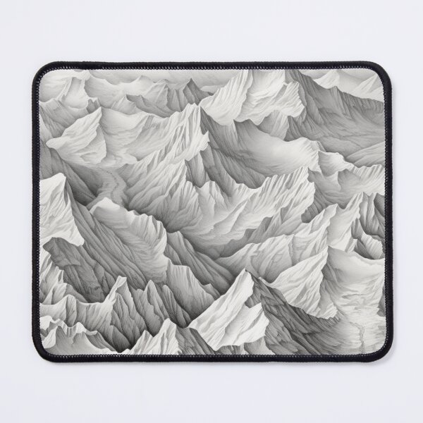 Item preview, Seamless White Mountains Pattern designed and sold by NicolasGlowArt.