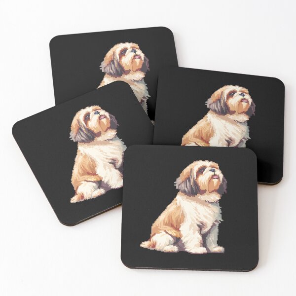Item preview, Pixel Portrait Lhasa Apso designed and sold by CUTEDOGGIEZ.