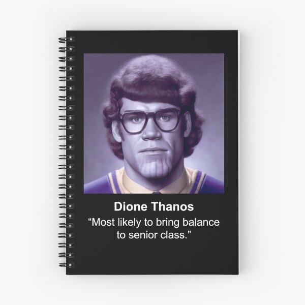 Item preview, Thanos Funny Awkward Nerdy Yearbook Photo designed and sold by aviandi.