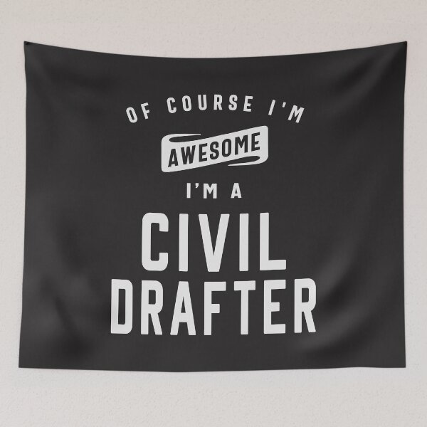 Item preview, Awesome Civil Drafter - Confidence in Blueprint designed and sold by cidolopez.
