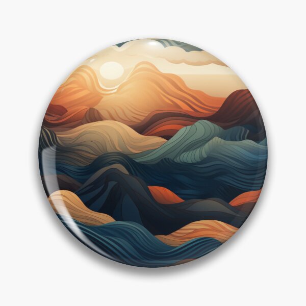 Item preview, Sunset Mountains Pattern designed and sold by NicolasGlowArt.