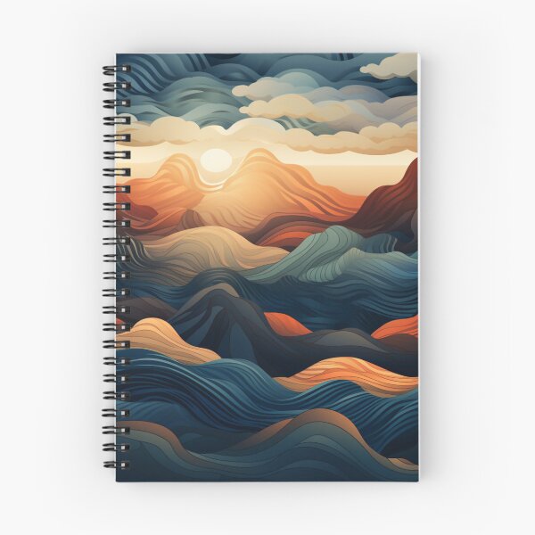 Item preview, Sunset Mountains Pattern designed and sold by NicolasGlowArt.