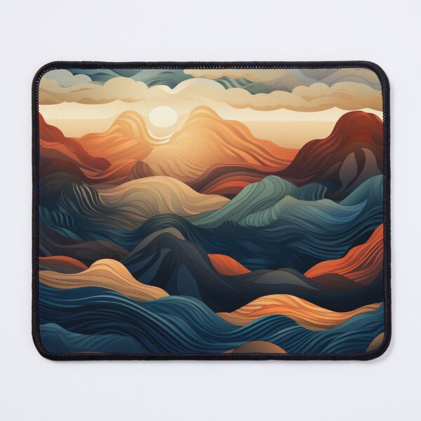 Item preview, Sunset Mountains Pattern designed and sold by NicolasGlowArt.