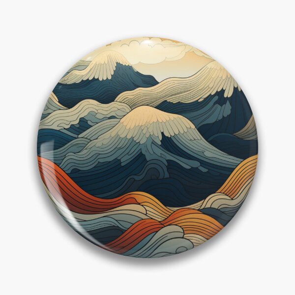 Item preview, Seamless Abstract Mountains Pattern designed and sold by NicolasGlowArt.