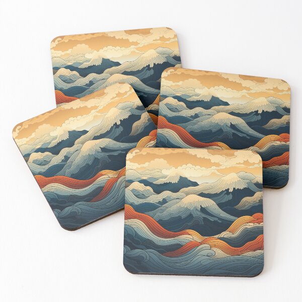 Item preview, Seamless Abstract Mountains Pattern designed and sold by NicolasGlowArt.