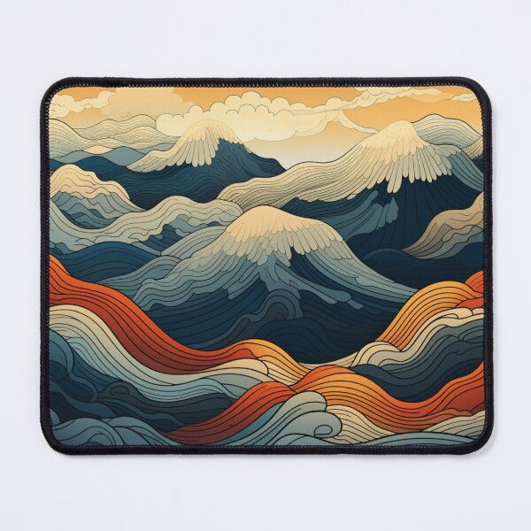 Item preview, Seamless Abstract Mountains Pattern designed and sold by NicolasGlowArt.