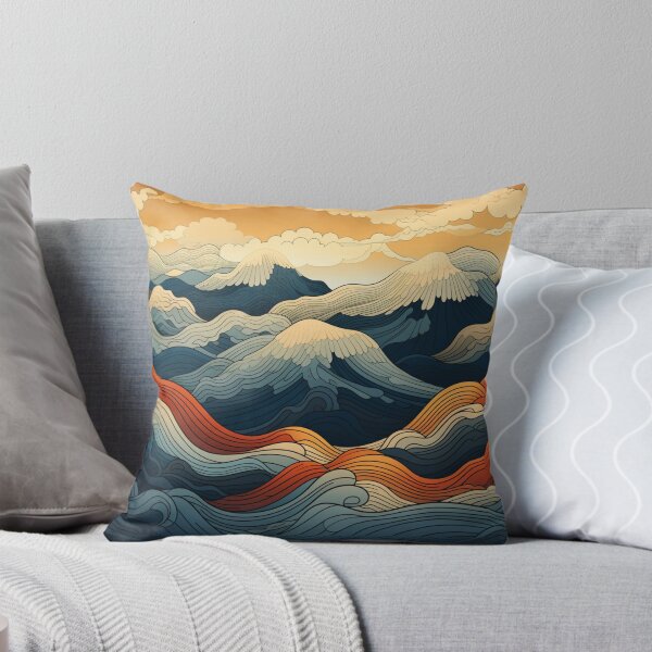 Item preview, Seamless Abstract Mountains Pattern designed and sold by NicolasGlowArt.