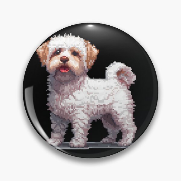 Item preview, Maltese De 16 Bits designed and sold by CUTEDOGGIEZ.