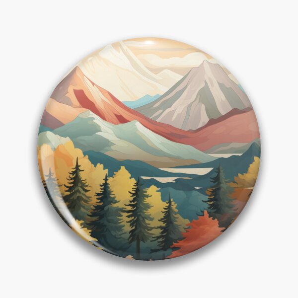 Item preview, Nature Mountains Pattern designed and sold by NicolasGlowArt.