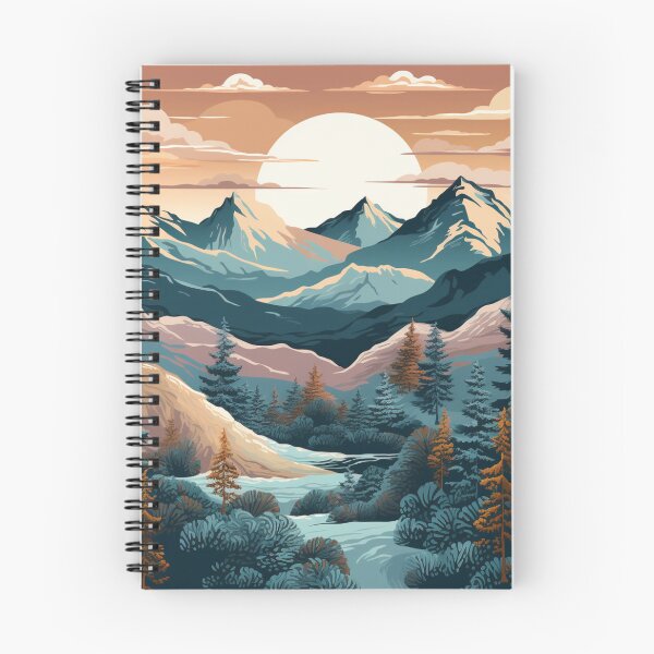 Item preview, Sunset In Mountains Pattern designed and sold by NicolasGlowArt.