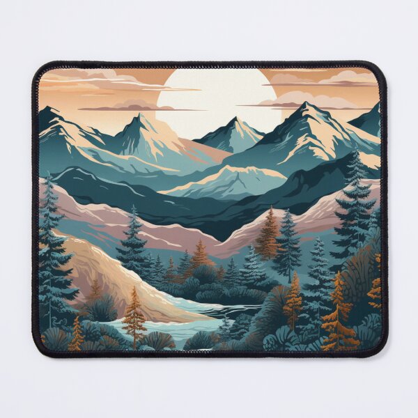 Item preview, Sunset In Mountains Pattern designed and sold by NicolasGlowArt.