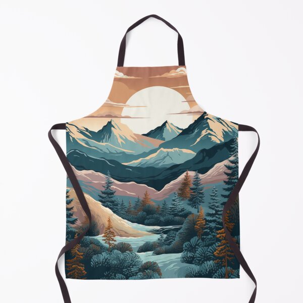 Item preview, Sunset In Mountains Pattern designed and sold by NicolasGlowArt.