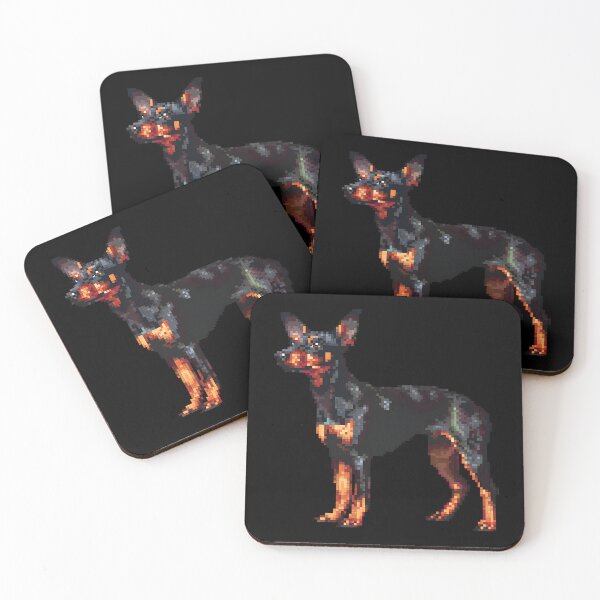 Item preview, 16-bit Pixel Art Manchester Terrier designed and sold by CUTEDOGGIEZ.