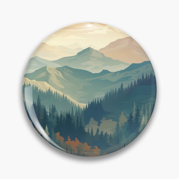 Item preview, Nature Mountains View Pattern designed and sold by NicolasGlowArt.