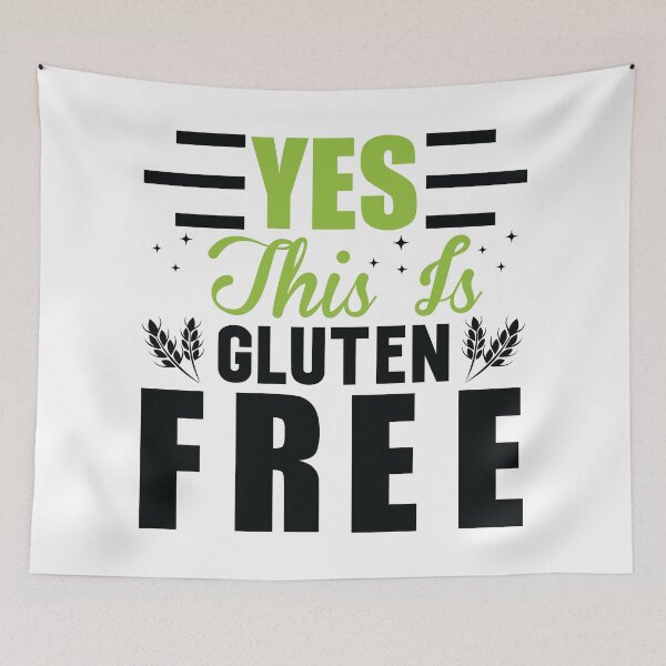 Item preview, "Yes this is a Gluten-free" t shirt bright mode design designed and sold by MyGluteesFree77.