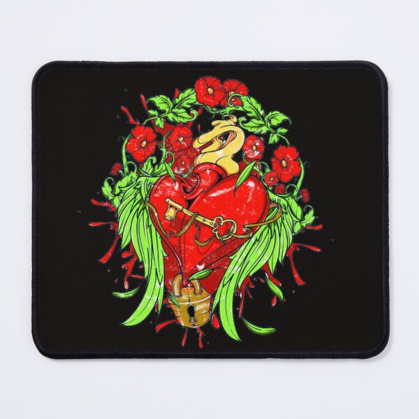 Item preview, Heart closed with padlock and surrounded by flowers designed and sold by OtherMoment.