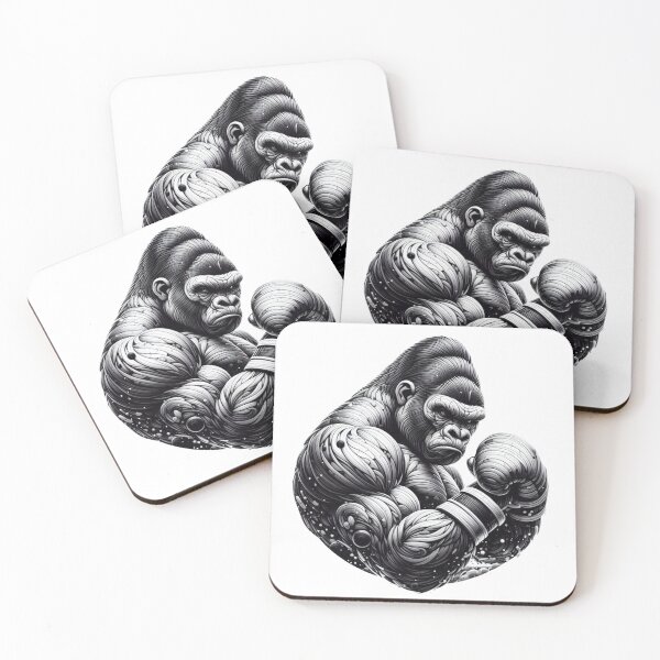 Item preview, Gorilla in the Ring: Brawny Boxing Art designed and sold by Martial-Art-23.