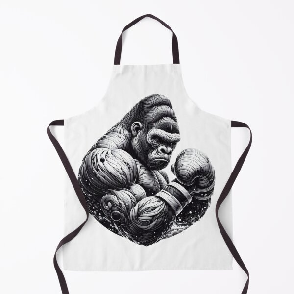 Item preview, Gorilla in the Ring: Brawny Boxing Art designed and sold by Martial-Art-23.