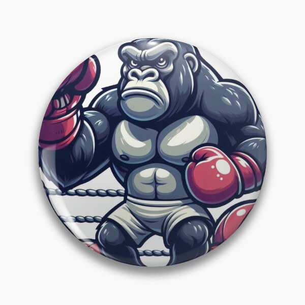 Item preview, Gorilla Fighter: Powerful Boxing Illustration designed and sold by Martial-Art-23.