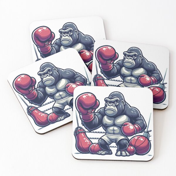 Item preview, Gorilla Fighter: Powerful Boxing Illustration designed and sold by Martial-Art-23.