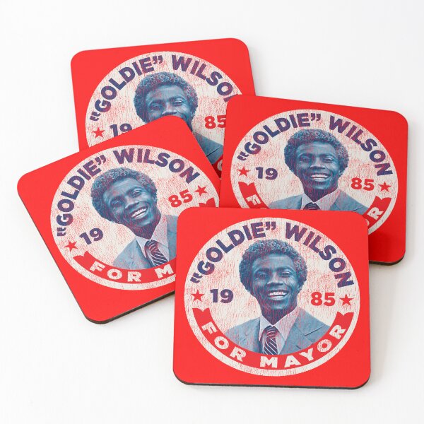Item preview, Back To The Future Vote Goldie Wilson For Mayor Pin Worn designed and sold by Alema Art.