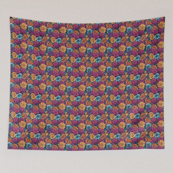 Item preview, Drawing style image of a collection of various rose blossoms designed and sold by Radibor78.