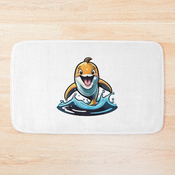Item preview, Dolphin Smiling Happy Cute designed and sold by ArtPuffen.