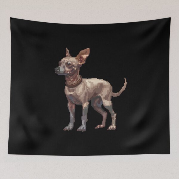 Item preview, Pixel Portrait Mexican Hairless designed and sold by CUTEDOGGIEZ.