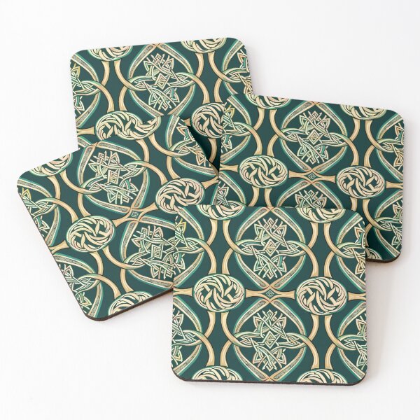 Item preview, Emerald Celtic Knots designed and sold by Digital-Lys.